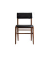 Nama Dining Chair by 101 Copenhagen in Classic Brown Oak / Aniline Leather Black – In Dubai by WSPR