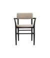 Nama Dining Chair with Armrests by 101 Copenhagen in Coffee Black / Linen – In Dubai by WSPR