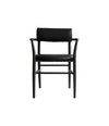 Nama Dining Chair with Armrests by 101 Copenhagen in Coffee Black Oak / Aniline Leather – In Dubai by WSPR