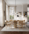 Nama Dining Chair with Armrests by 101 Copenhagen in Nubuck in a styled interior – In Dubai by WSPR
