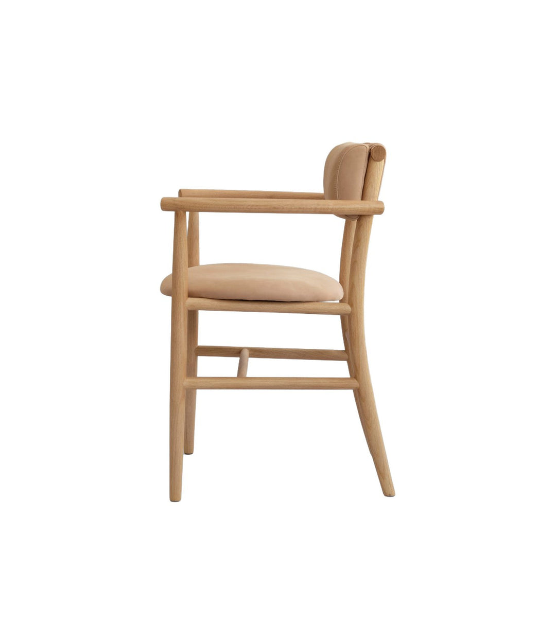 Nama Dining Chair with Armrests by 101 Copenhagen in Nubuck, view 3 – In Dubai by WSPR
