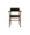 Nama Dining Chair with Armrests by 101 Copenhagen in Classic Brown Oak / Aniline Leather Black – In Dubai by WSPR