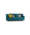 Nap Sofa Bed by Sancal in teal with yellow and grey cushions – In Dubai by WSPR