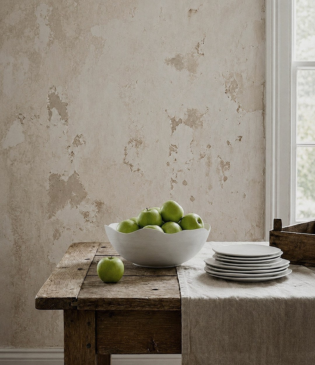 Native Dinner Set by 101 Copenhagen in Birch in a styled interior – In Dubai by WSPR