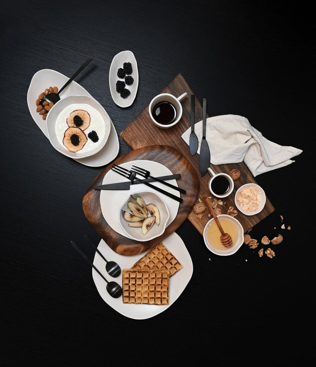 Native Espresso Set by 101 Copenhagen in Birch in a styled interior, view 3 – In Dubai by WSPR