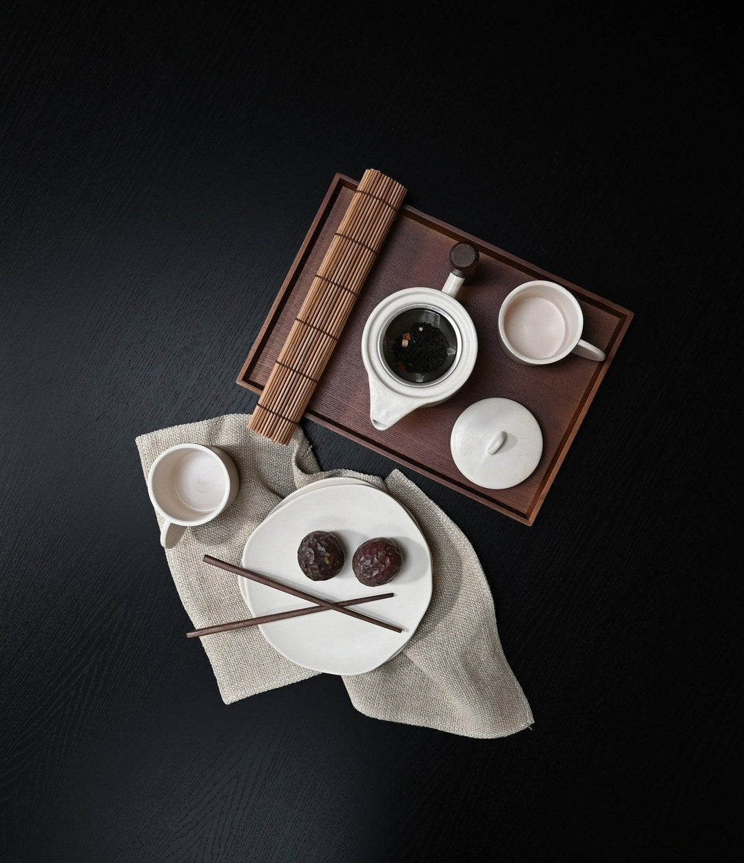 Native Tea for Two by 101 Copenhagen in Birch in a styled interior – In Dubai by WSPR