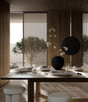 Native Tray, Fat by 101 Copenhagen in Birch in a styled interior, view 2 – In Dubai by WSPR
