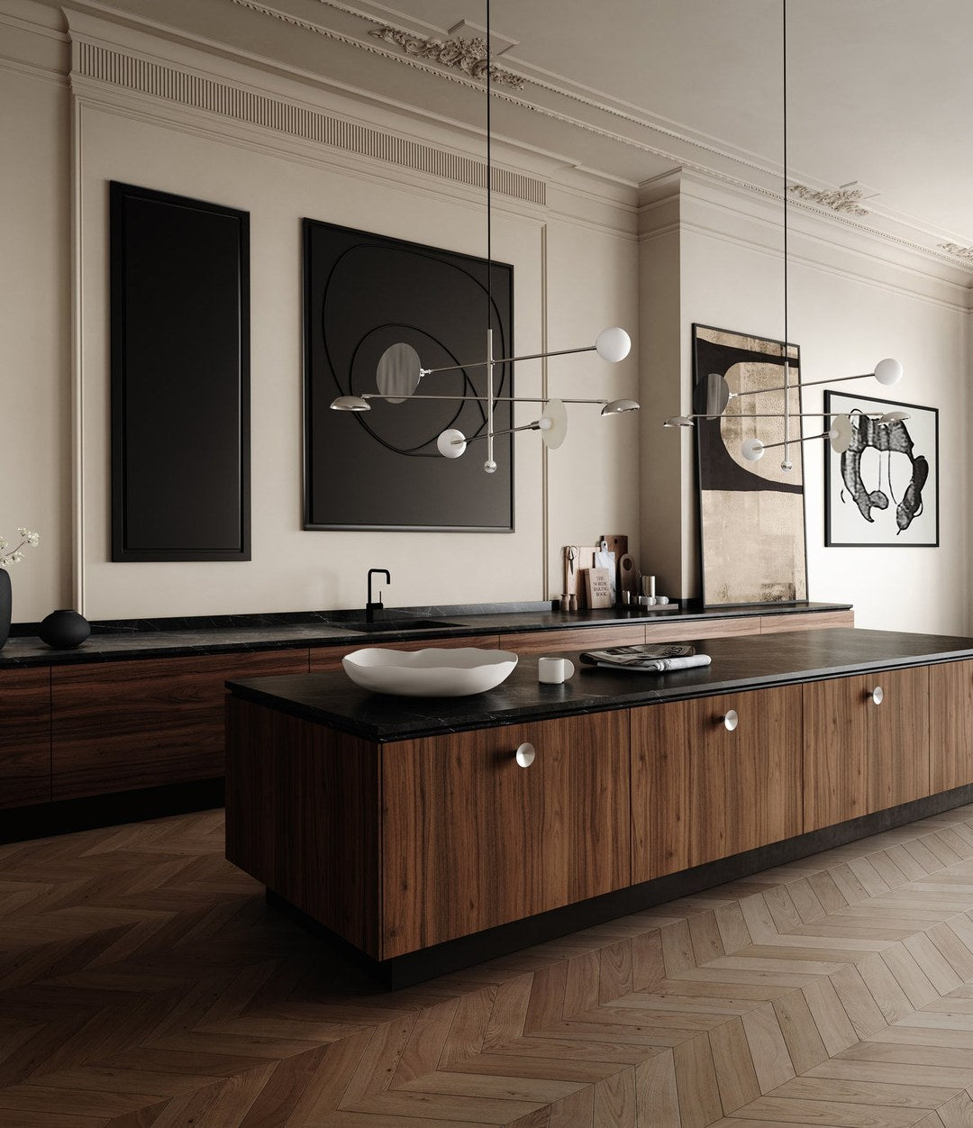 Native Tray, Hexa by 101 Copenhagen in Birch in a styled interior, view 2 – In Dubai by WSPR
