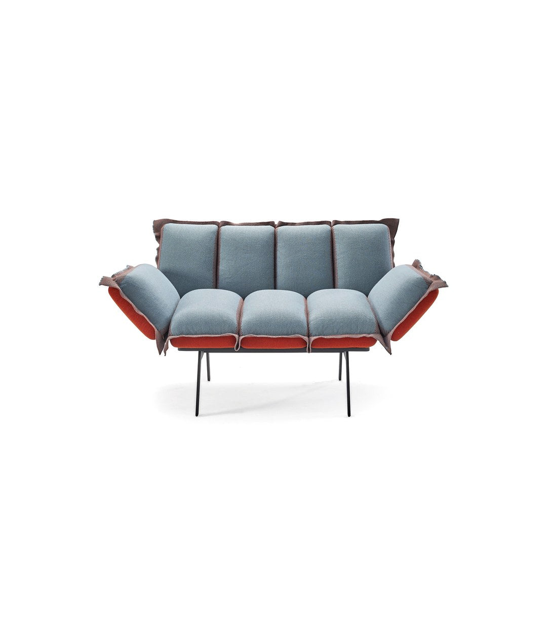 Next Stop Armchair by Sancal in light blue with orange sides – In Dubai by WSPR