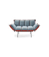 Next Stop Armchair by Sancal in light blue with orange sides – In Dubai by WSPR
