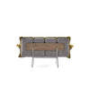 Next Stop Armchair by Sancal in yellow, rear view with the ash back panel – In Dubai by WSPR