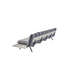 Next Stop Modular Bench by Sancal backrest module with a table, rear view – In Dubai by WSPR