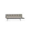 Next Stop Modular Bench by Sancal backrest module in beige with a table – In Dubai by WSPR