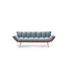 Next Stop Sofa by Sancal in light blue with orange sides – In Dubai by WSPR