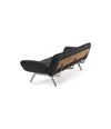 Next Stop Sofa by Sancal in black leather with an ash back panel – In Dubai by WSPR