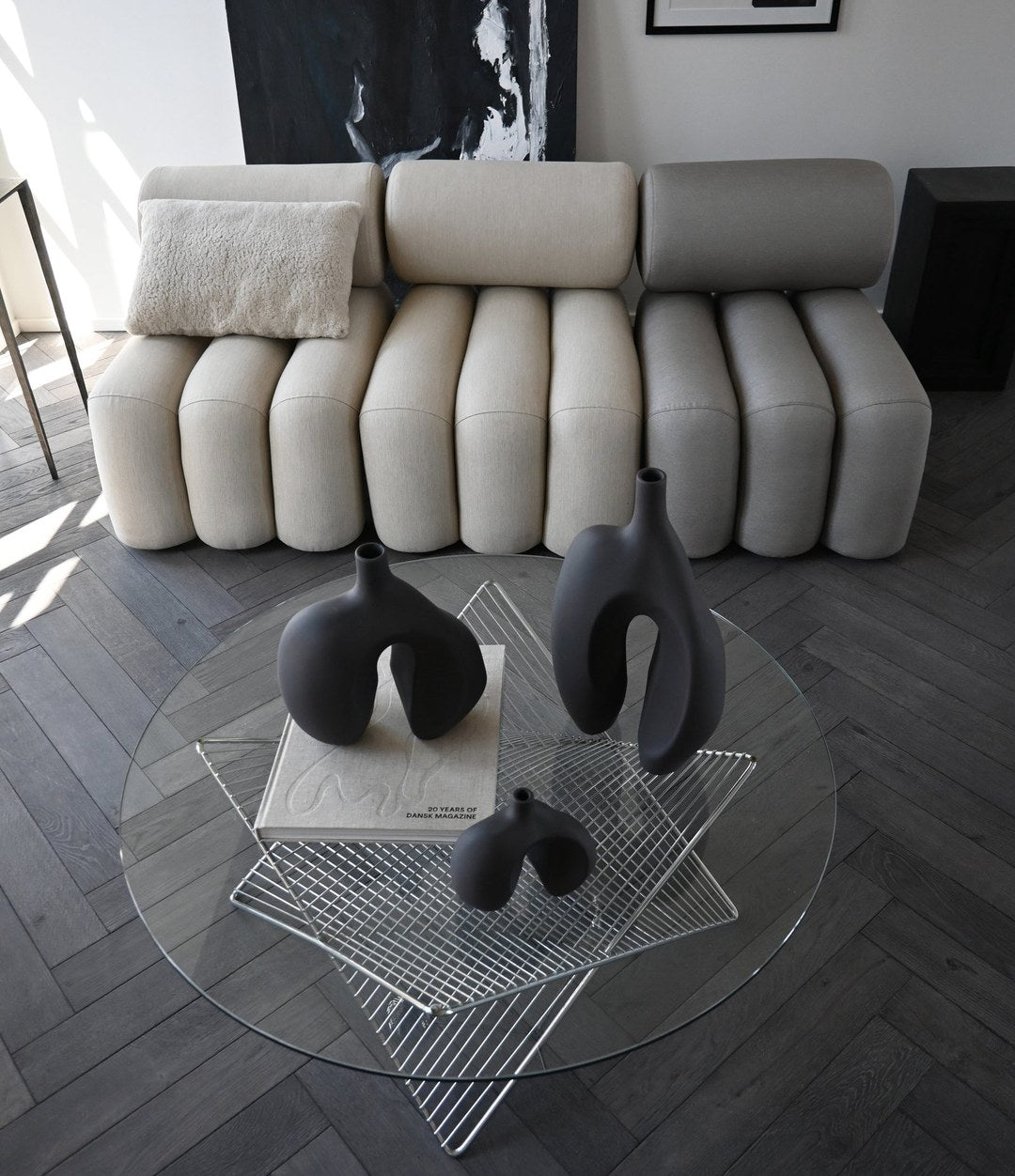 Ni Vase, Petit by 101 Copenhagen in Coffee in a styled interior – In Dubai by WSPR