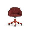 Nido Chair by Sancal in a red pattern on a red wheeled base – In Dubai by WSPR