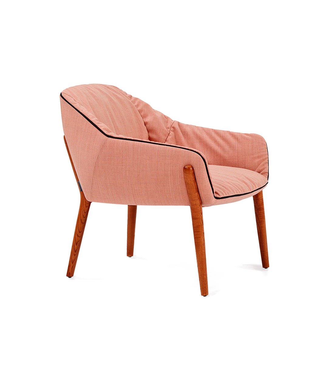 Nido Small Armchair by Sancal in pink on stained legs – In Dubai by WSPR