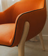 Nido Small Armchair by Sancal in orange, detail – In Dubai by WSPR