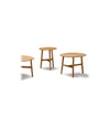 Nudo Coffee Table by Sancal round tables in oak with a side table – In Dubai by WSPR