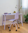 Nudo Desk by Sancal in lilac with a lilac chair – In Dubai by WSPR