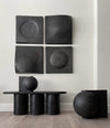 Offset Vase, Mini by 101 Copenhagen in Coffee in a styled interior, view 2 – In Dubai by WSPR