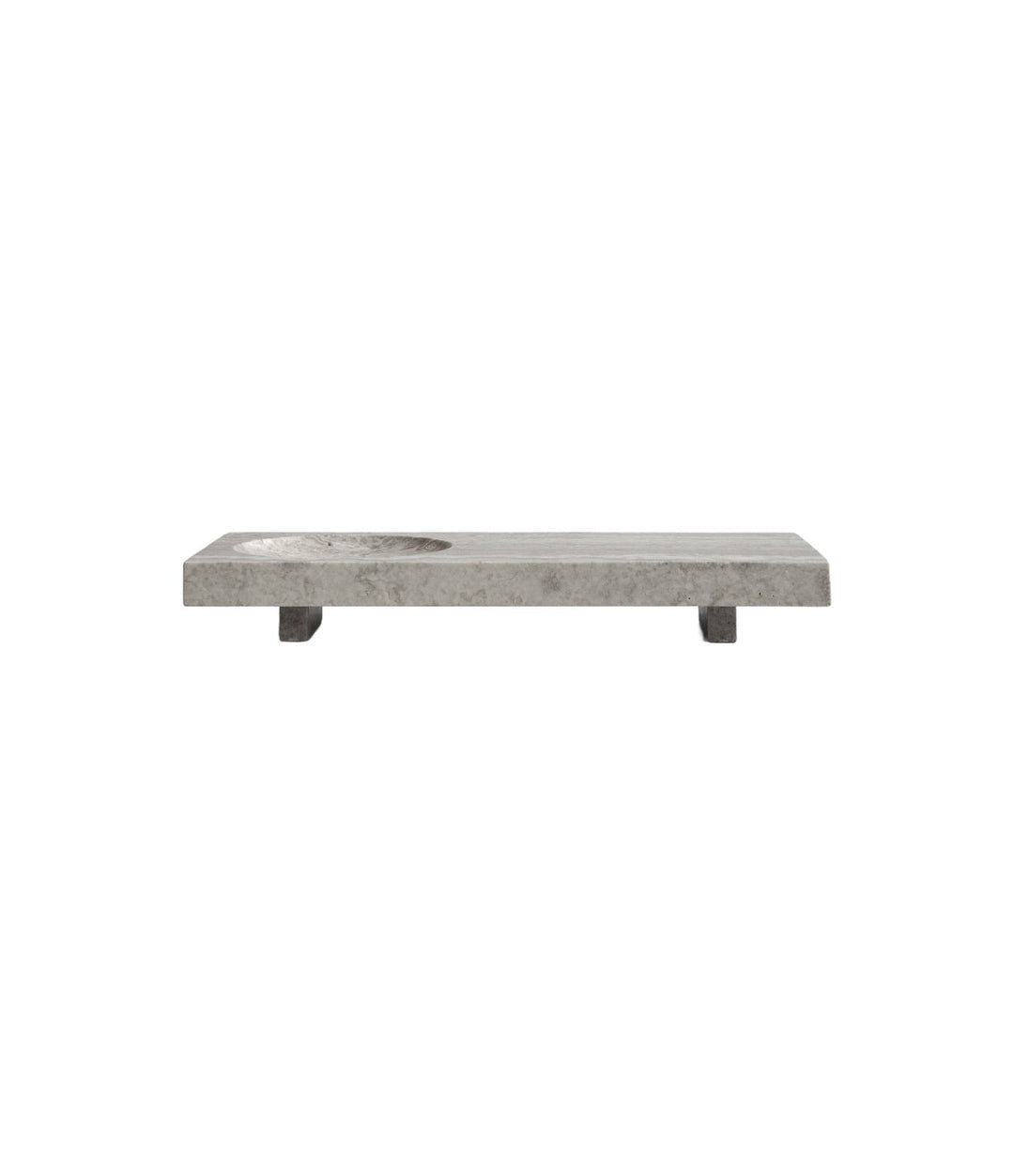 Oka Tray by 101 Copenhagen in Silver Travertine – In Dubai by WSPR