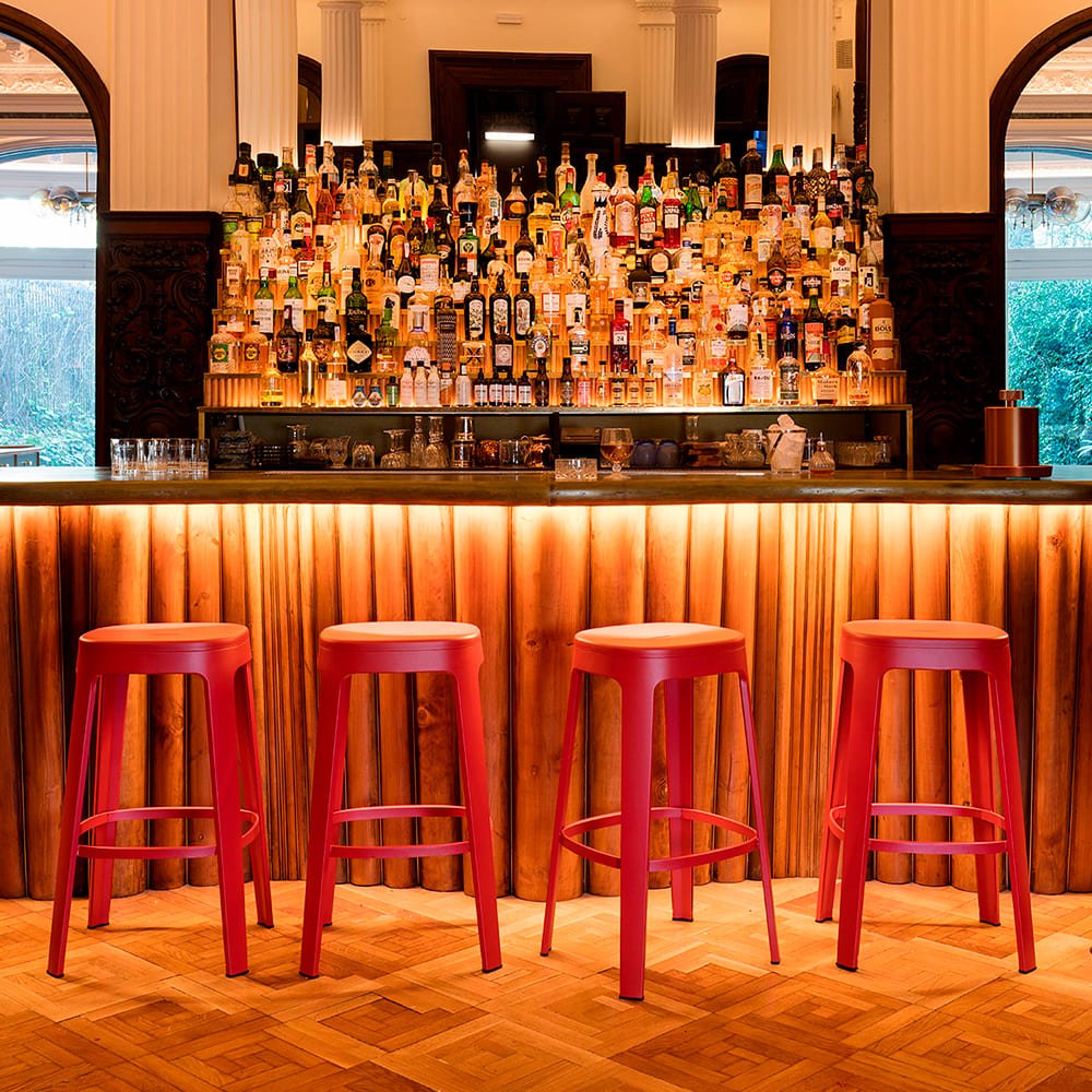 Ombra Bar Stool by RS Barcelona in a styled interior – In Dubai by WSPR