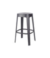 Ombra Bar Stool by RS Barcelona in Jet Black, No Backrest – In Dubai by WSPR