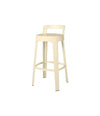 Ombra Bar Stool by RS Barcelona in Light Ivory, With Backrest back view – In Dubai by WSPR