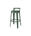 Ombra Bar Stool by RS Barcelona in Nordic Green, With Backrest back view – In Dubai by WSPR