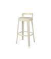 Ombra Bar Stool by RS Barcelona in Silk Grey, With Backrest back view – In Dubai by WSPR