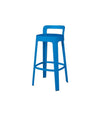 Ombra Bar Stool by RS Barcelona in Sky Blue, With Backrest back view – In Dubai by WSPR