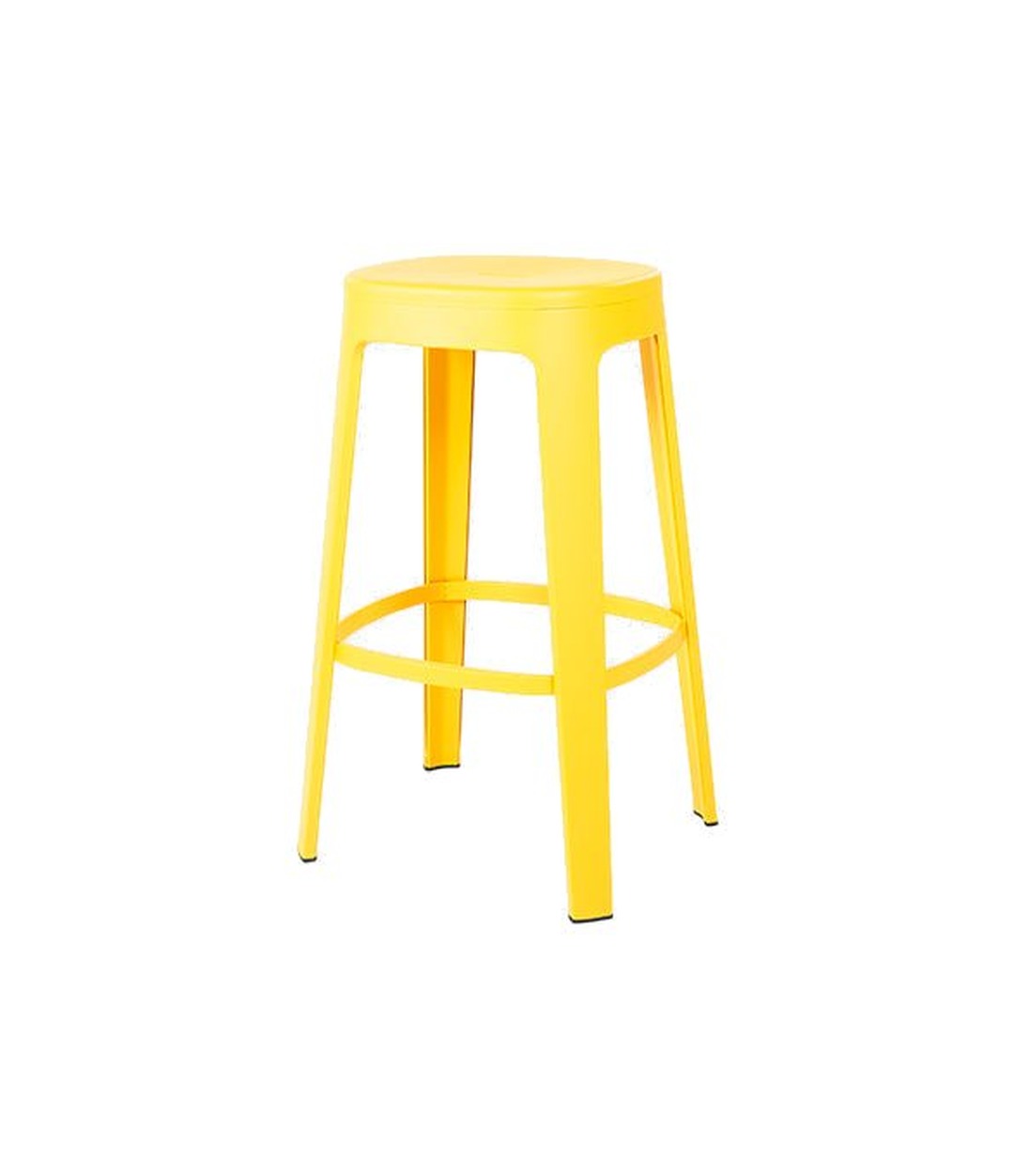 Ombra Bar Stool by RS Barcelona in Sulfur Yellow, No Backrest – In Dubai by WSPR