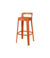 Ombra Bar Stool by RS Barcelona in Terracotta, With Backrest back view – In Dubai by WSPR