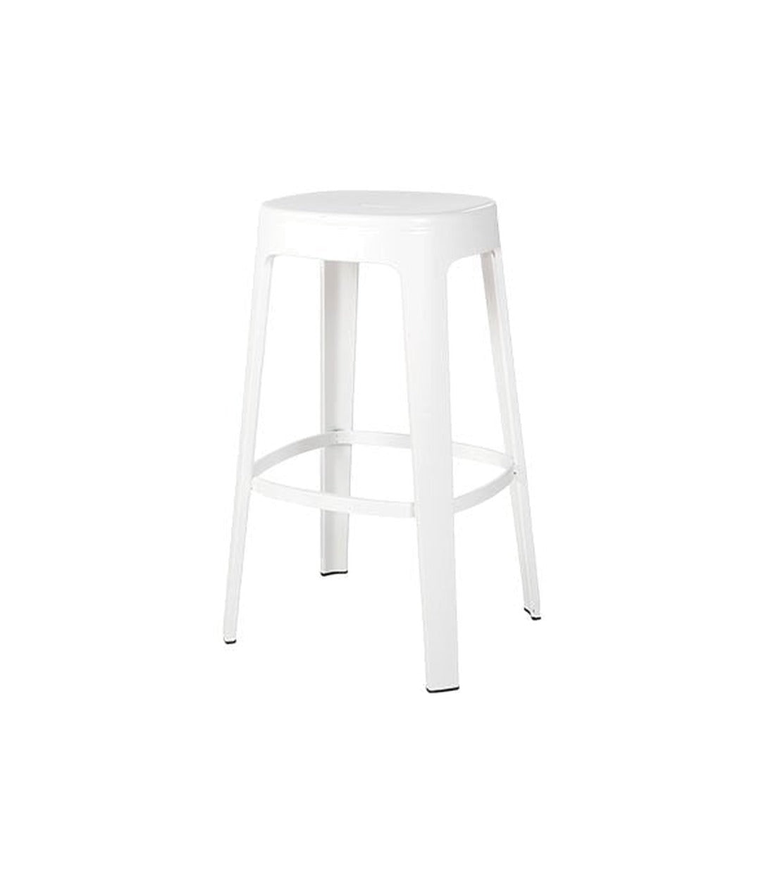 Ombra Bar Stool by RS Barcelona in Traffic White, No Backrest – In Dubai by WSPR