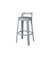 Ombra Bar Stool by RS Barcelona in Window Grey, With Backrest back view – In Dubai by WSPR