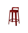 Ombra Counter Stool by RS Barcelona in Bordeaux, With backrest back view – In Dubai by WSPR