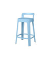 Ombra Counter Stool by RS Barcelona in Cool Blue, With backrest back view – In Dubai by WSPR