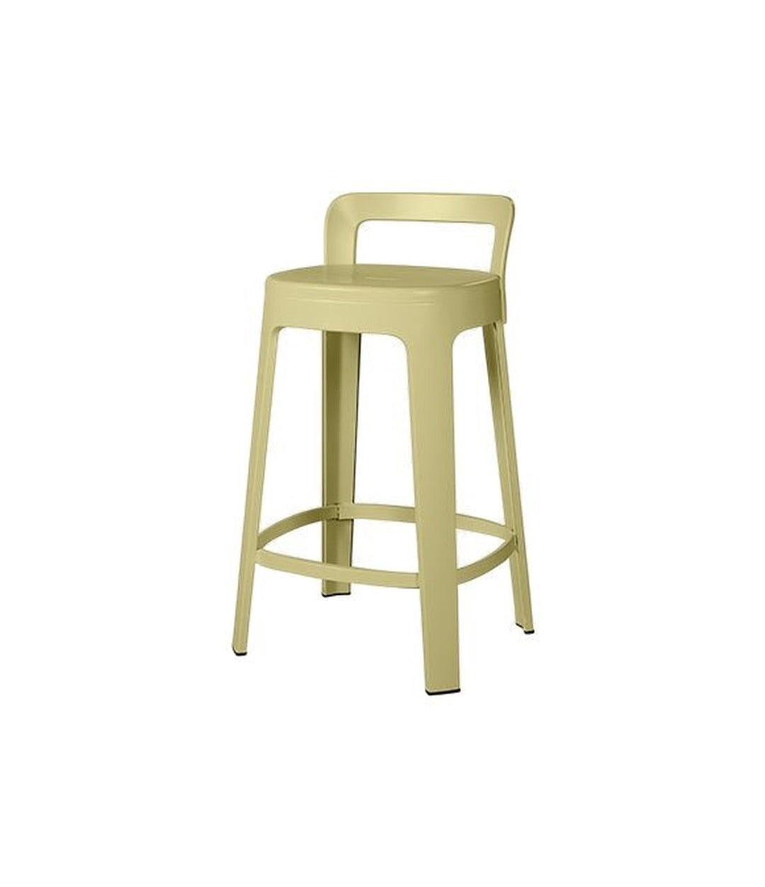 Ombra Counter Stool by RS Barcelona in Green Beige, With backrest back view – In Dubai by WSPR
