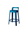 Ombra Counter Stool by RS Barcelona in Green Blue, With backrest back view – In Dubai by WSPR