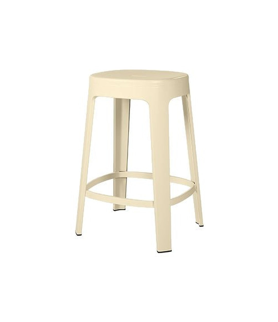 Ombra Counter Stool by RS Barcelona in Light Ivory, No backrest – In Dubai by WSPR