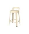 Ombra Counter Stool by RS Barcelona in Light Ivory, With backrest back view – In Dubai by WSPR