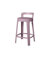 Ombra Counter Stool by RS Barcelona in Pastel Violet, With backrest back view – In Dubai by WSPR