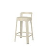 Ombra Counter Stool by RS Barcelona in Silk Grey, With backrest back view – In Dubai by WSPR