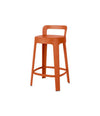 Ombra Counter Stool by RS Barcelona in Terracotta, With backrest back view – In Dubai by WSPR