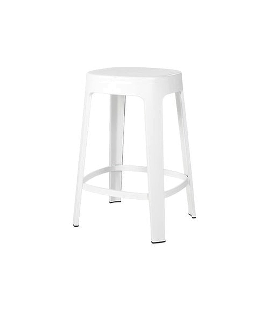 Ombra Counter Stool by RS Barcelona in Traffic White, No backrest – In Dubai by WSPR