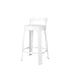 Ombra Counter Stool by RS Barcelona in Traffic White, With backrest back view – In Dubai by WSPR