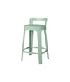 Ombra Counter Stool by RS Barcelona in Warm Sage, With backrest back view – In Dubai by WSPR