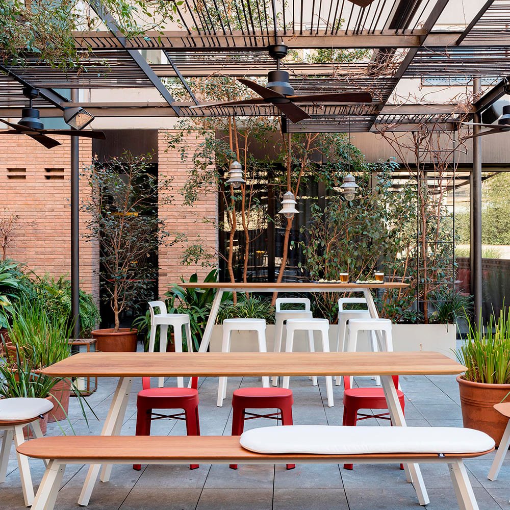 Ombra Low Stool by RS Barcelona in a styled interior – view 2 – In Dubai by WSPR